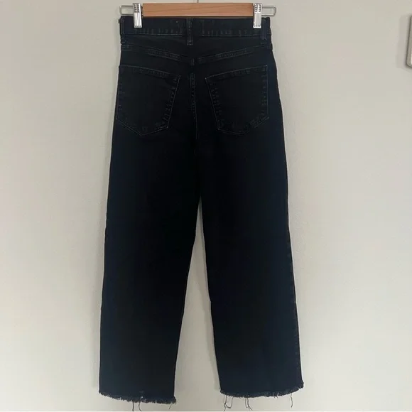 Reformation Emma High Rise Wide Leg Black Jeans Size 26 Boho Minimalist Festival - Picture 3 of 8